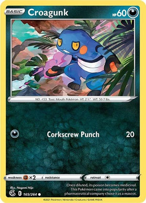 Pokemon TCG - SWSH08: Fusion Strike - Croagunk - 165/264