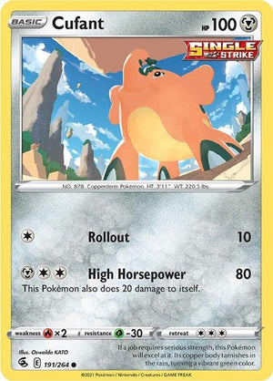 Pokemon TCG - SWSH08: Fusion Strike - Cufant - 191/264