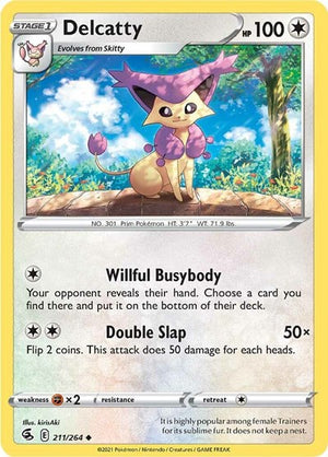 Pokemon TCG - SWSH08: Fusion Strike - Delcatty - 211/264
