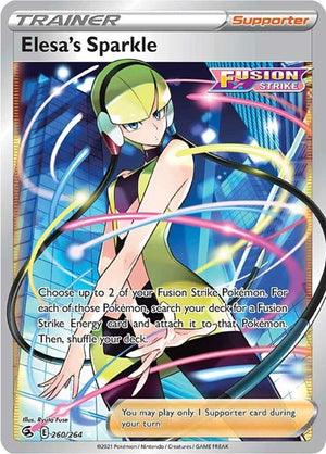 Pokemon TCG - SWSH08: Fusion Strike - Elesa's Sparkle - 260/264 - Holofoil