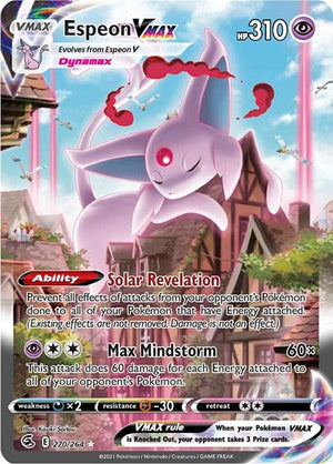Pokemon TCG - SWSH08: Fusion Strike - Espeon VMAX - 270/264 - Holofoil