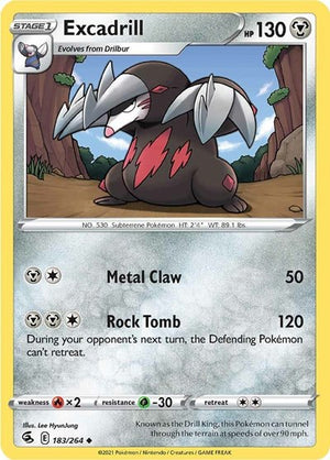 Pokemon TCG - SWSH08: Fusion Strike - Excadrill - 183/264