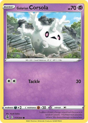 Pokemon TCG - SWSH08: Fusion Strike - Galarian Corsola - 117/264