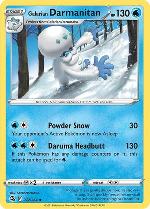 Pokemon TCG - SWSH08: Fusion Strike - Galarian Darmanitan - 072/264