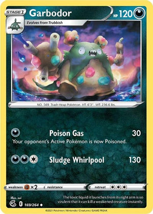 Pokemon TCG - SWSH08: Fusion Strike - Garbodor - 169/264 - Reverse Holofoil
