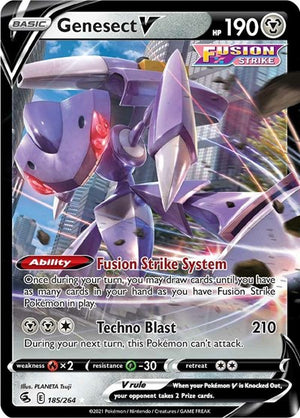 Pokemon TCG - SWSH08: Fusion Strike - Genesect V - 185/264 - Holofoil