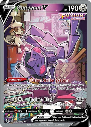 Pokemon TCG - SWSH08: Fusion Strike - Genesect V - 255/264 - Holofoil