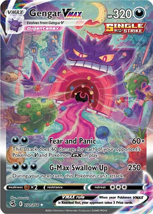 Pokemon TCG - SWSH08: Fusion Strike - Gengar VMAX - 271/264 - Holofoil