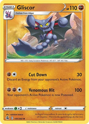 Pokemon TCG - SWSH08: Fusion Strike - Gliscor - 141/264