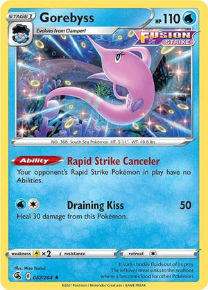 Pokemon TCG - SWSH08: Fusion Strike - Gorebyss - 067/264 - Reverse Holofoil