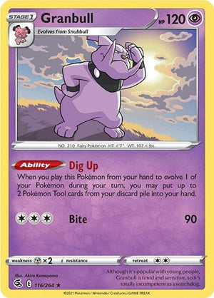 Pokemon TCG - SWSH08: Fusion Strike - Granbull - 116/264