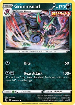 Pokemon TCG - SWSH08: Fusion Strike - Grimmsnarl - 178/264 - Holofoil