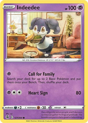 Pokemon TCG - SWSH08: Fusion Strike - Indeedee - 127/264