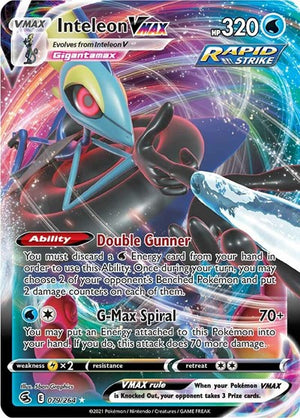 Pokemon TCG - SWSH08: Fusion Strike - Inteleon VMAX - 079/264 - Holofoil