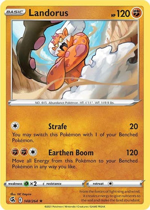 Pokemon TCG - SWSH08: Fusion Strike - Landorus - 148/264 - Holofoil