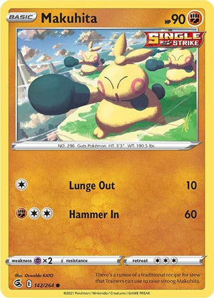Pokemon TCG - SWSH08: Fusion Strike - Makuhita - 142/264