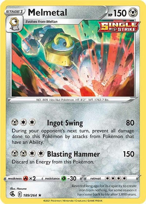 Pokemon TCG - SWSH08: Fusion Strike - Melmetal - 189/264 - Holofoil