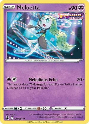 Pokemon TCG - SWSH08: Fusion Strike - Meloetta - 124/264