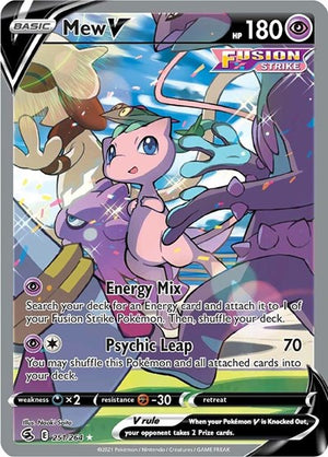 Pokemon TCG - SWSH08: Fusion Strike - Mew V - 251/264 - Holofoil