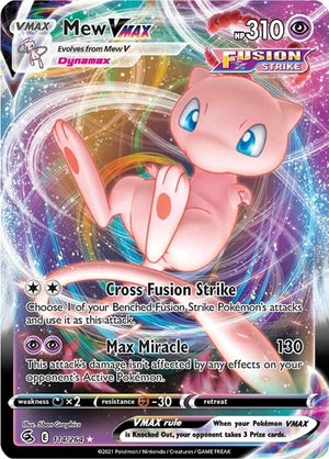 Pokemon TCG - SWSH08: Fusion Strike - Mew VMAX - 114/264 - Holofoil