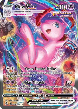 Pokemon TCG - SWSH08: Fusion Strike - Mew VMAX - 269/264 - Holofoil