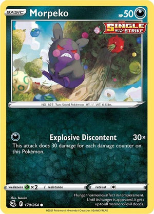 Pokemon TCG - SWSH08: Fusion Strike - Morpeko - 179/264 - Reverse Holofoil