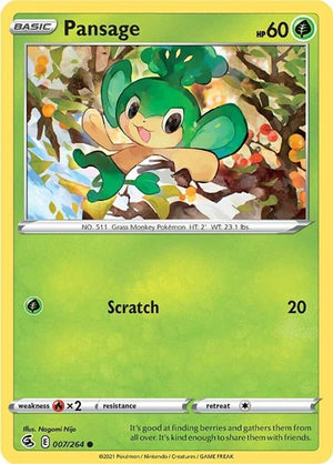 Pokemon TCG - SWSH08: Fusion Strike - Pansage - 007/264
