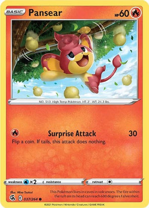Pokemon TCG - SWSH08: Fusion Strike - Pansear - 037/264