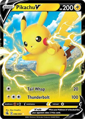 Pokemon TCG - SWSH08: Fusion Strike - Pikachu V - 086/264 - Holofoil