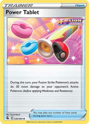 Pokemon TCG - SWSH08: Fusion Strike - Power Tablet - 236/264 - Reverse Holofoil