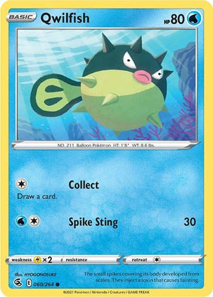 Pokemon TCG - SWSH08: Fusion Strike - Qwilfish - 060/264