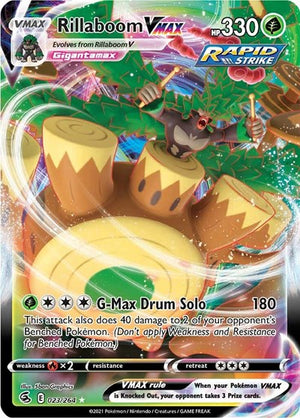Pokemon TCG - SWSH08: Fusion Strike - Rillaboom VMAX - 023/264 - Holofoil