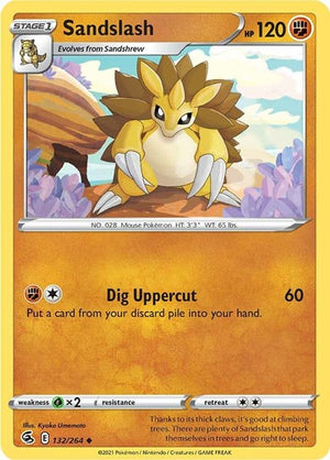 Pokemon TCG - SWSH08: Fusion Strike - Sandslash - 132/264
