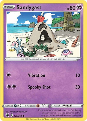 Pokemon TCG - SWSH08: Fusion Strike - Sandygast - 125/264
