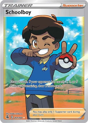 Pokemon TCG - SWSH08: Fusion Strike - Schoolboy - 261/264 - Holofoil
