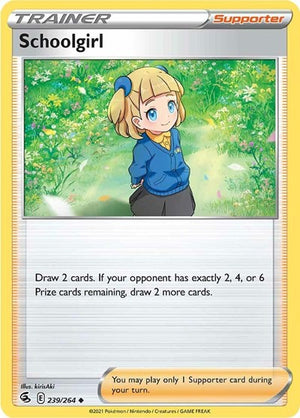 Pokemon TCG - SWSH08: Fusion Strike - Schoolgirl - 239/264 - Reverse Holofoil