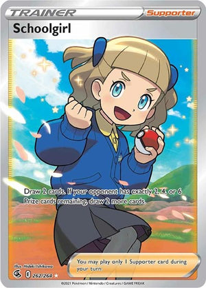 Pokemon TCG - SWSH08: Fusion Strike - Schoolgirl - 262/264 - Holofoil