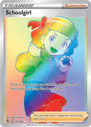 Pokemon TCG - SWSH08: Fusion Strike - Schoolgirl - 277/264 - Holofoil