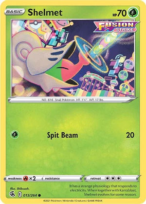 Pokemon TCG - SWSH08: Fusion Strike - Shelmet - 013/264