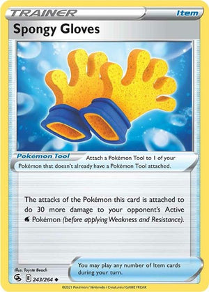 Pokemon TCG - SWSH08: Fusion Strike - Spongy Gloves - 243/264