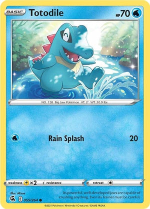 Pokemon TCG - SWSH08: Fusion Strike - Totodile - 055/264