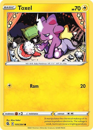 Pokemon TCG - SWSH08: Fusion Strike - Toxel - 105/264