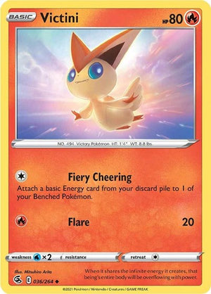 Pokemon TCG - SWSH08: Fusion Strike - Victini - 036/264