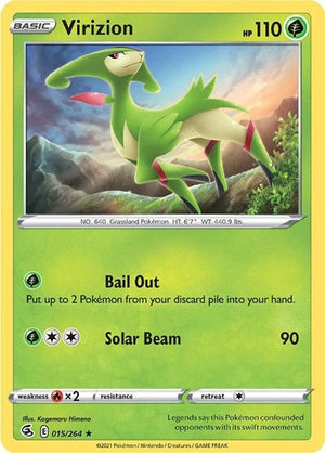 Pokemon TCG - SWSH08: Fusion Strike - Virizion - 015/264