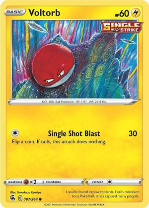 Pokemon TCG - SWSH08: Fusion Strike - Voltorb - 087/264