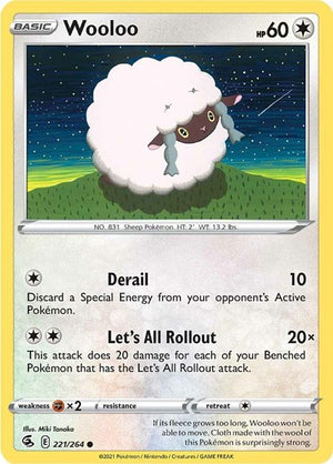 Pokemon TCG - SWSH08: Fusion Strike - Wooloo - 221/264