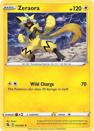 Pokemon TCG - SWSH08: Fusion Strike - Zeraora - 102/264