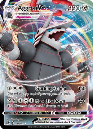 Pokemon TCG - SWSH09: Brilliant Stars - Aggron VMAX - 097/172 - Holofoil