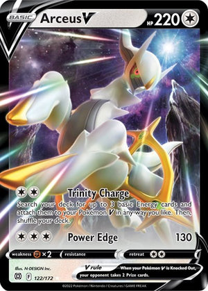 Pokemon TCG - SWSH09: Brilliant Stars - Arceus V - 122/172 - Holofoil