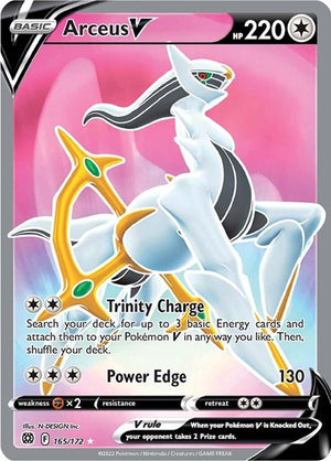 Pokemon TCG - SWSH09: Brilliant Stars - Arceus V - 165/172 - Holofoil